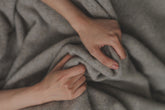 Merino Wool Throw | Latte/Grey - - - Saardé - Saardé.