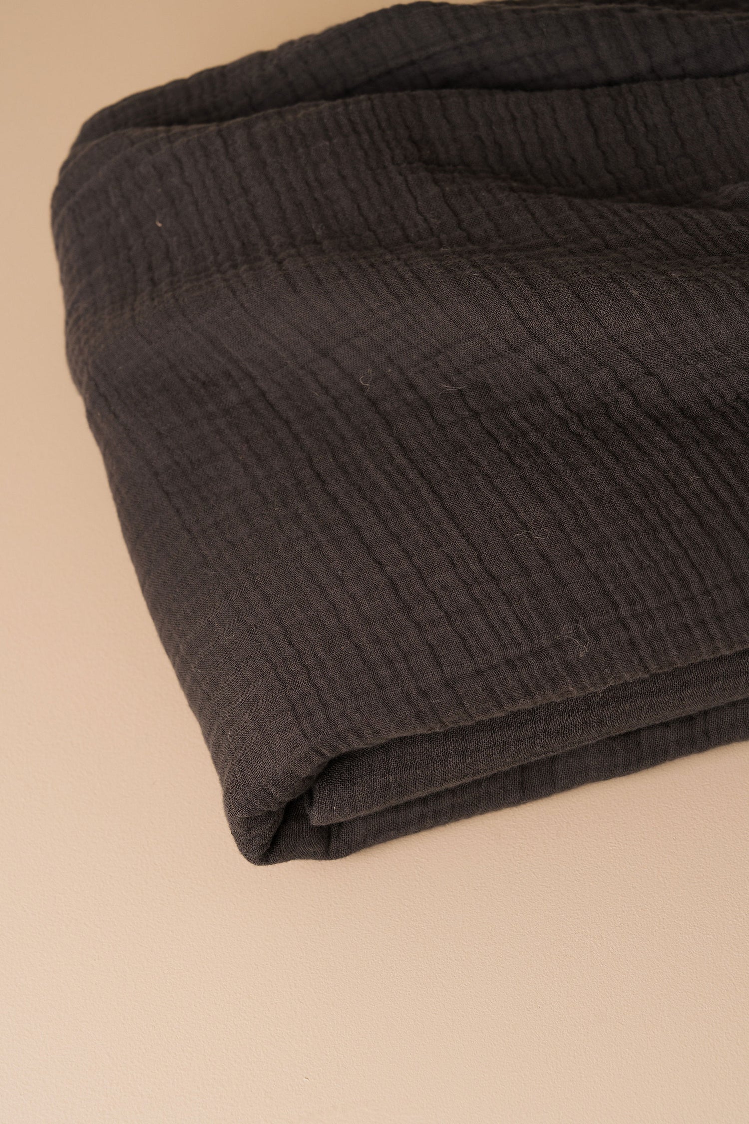 Enes Cotton Throw | Charcoal