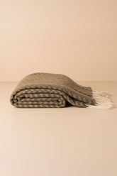 Cashmere Wool Throw | Olive - - - Saardé - Saardé.