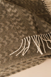 Cashmere Wool Throw | Olive - - - Saardé - Saardé.