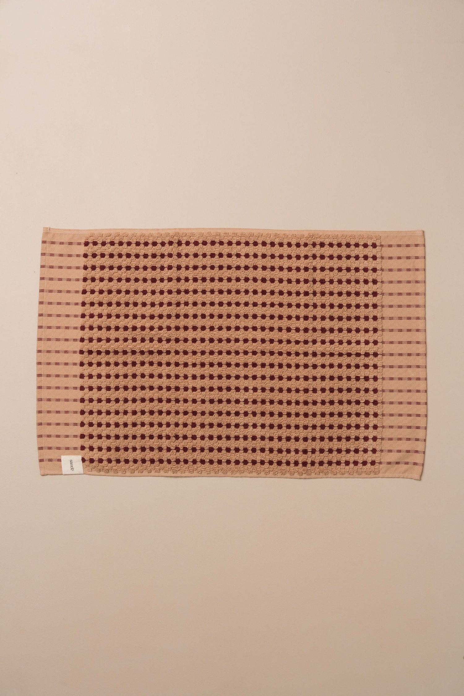 Chickpea Bath Sheet Bundle | Truffle/Burgundy