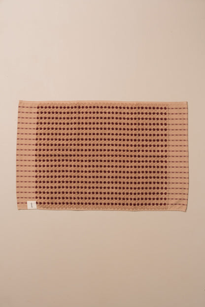 Chickpea Bath Sheet Bundle | Truffle/Burgundy
