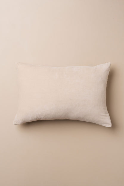 Linen/Velvet Cushion | Clay