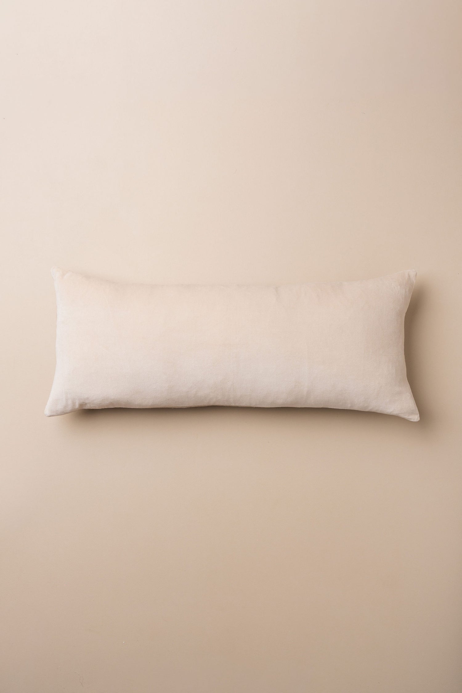 Linen/Velvet Bolster Cushion | Clay