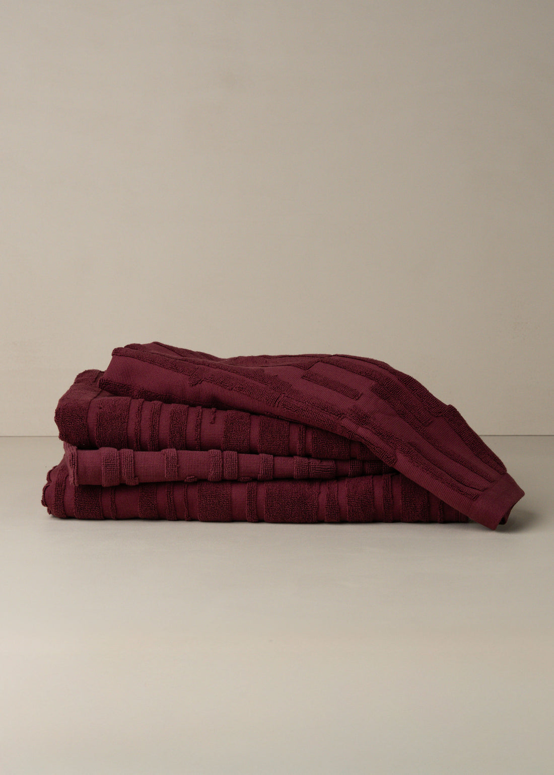 Architectural Towel Collection | Burgundy - - - Saardé - Saardé.