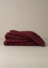 Architectural Towel Bundle | Burgundy - - - Saardé - Saardé.