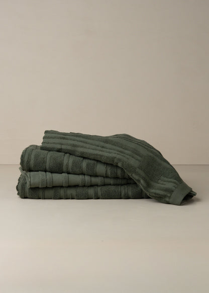 Architectural Towel Bundle | Dark Olive - - - Saardé - Saardé.
