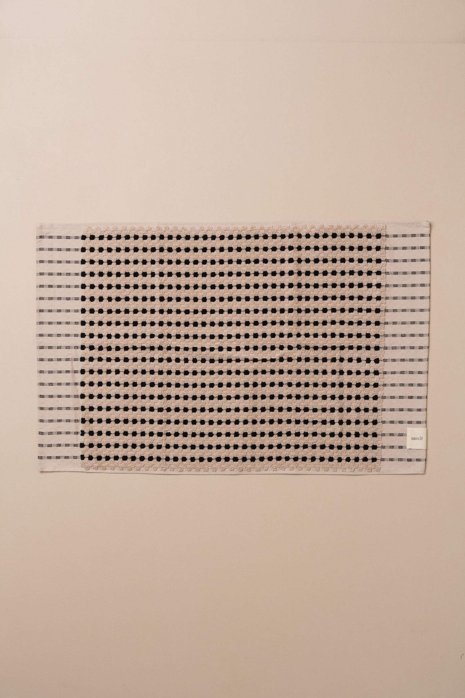 Chickpea Bath Sheet Bundle | Stone/Black - - - Saardé - Saardé.