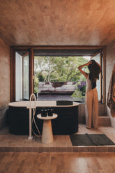 Opus Marble Side Table | White - - - Saardé - Saardé.