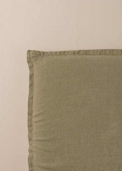 Sanctuary Linen Slipcover | Queen - Olive - Olive - Saardé - Saardé.