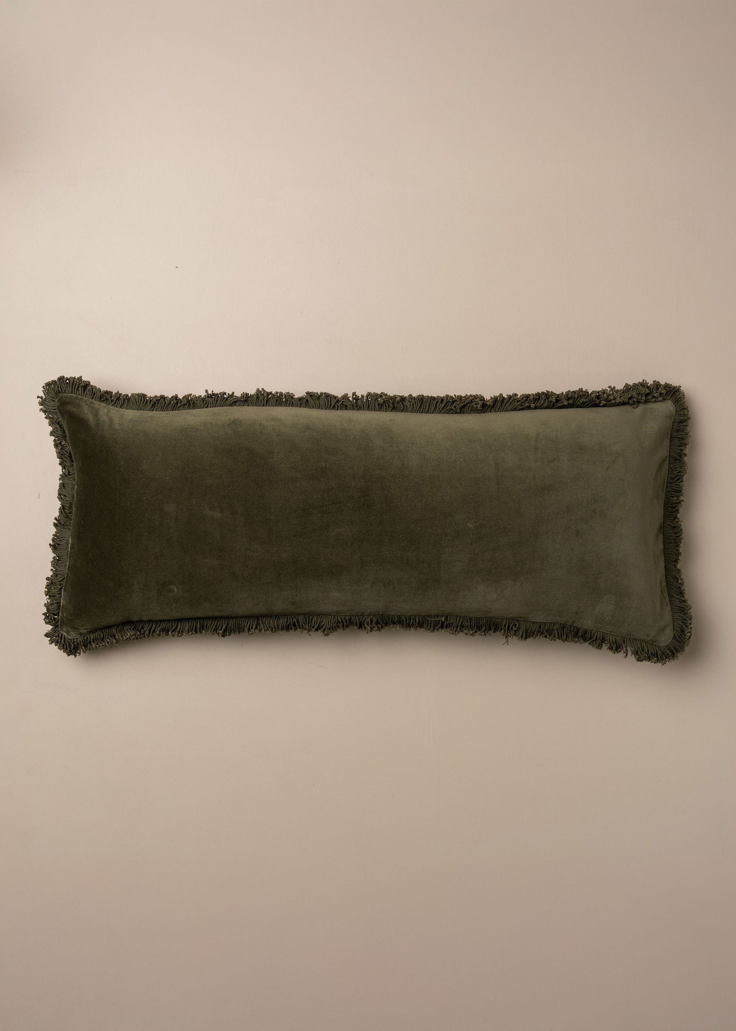 Velvet Bolster Cushion | Dark Olive -  -  - Saardé - Saardé.