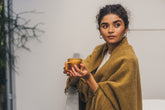 Merino Wool Throw | Mustard - - - Saardé - Saardé.