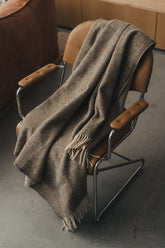 Serra da Estrela Wool Throw & Bed Cover | Truffle - - - Saardé - Saardé.