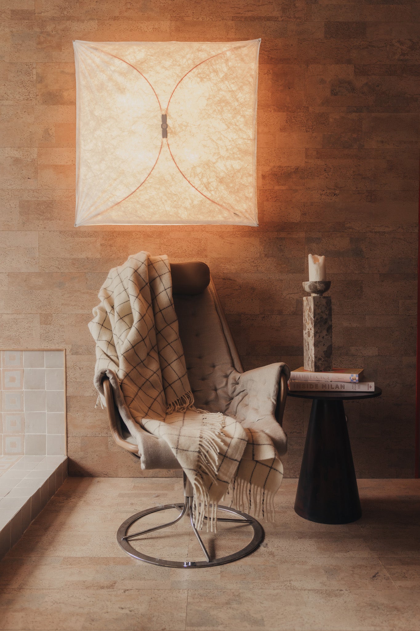 Grid Wool Throw &amp; Bed Cover - - - Saardé - Saardé.