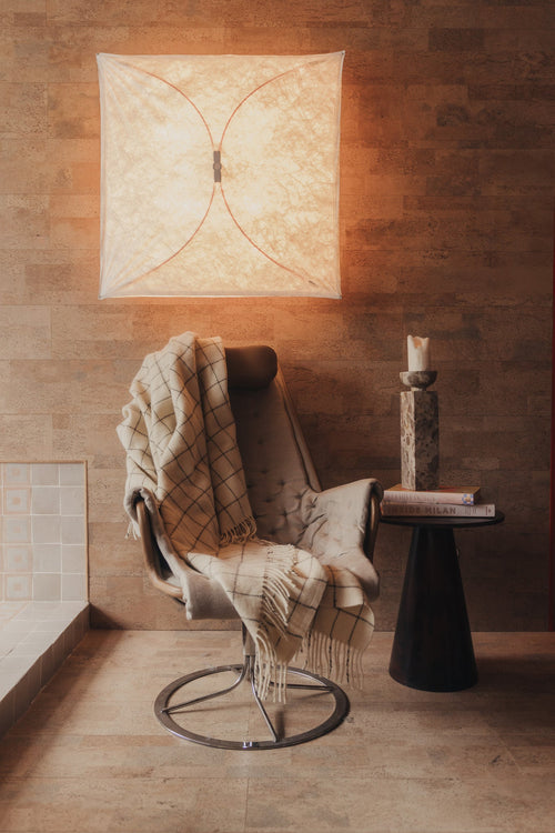 Opus Large Marble Candle Holder | Nougat - - - Saardé - Saardé.