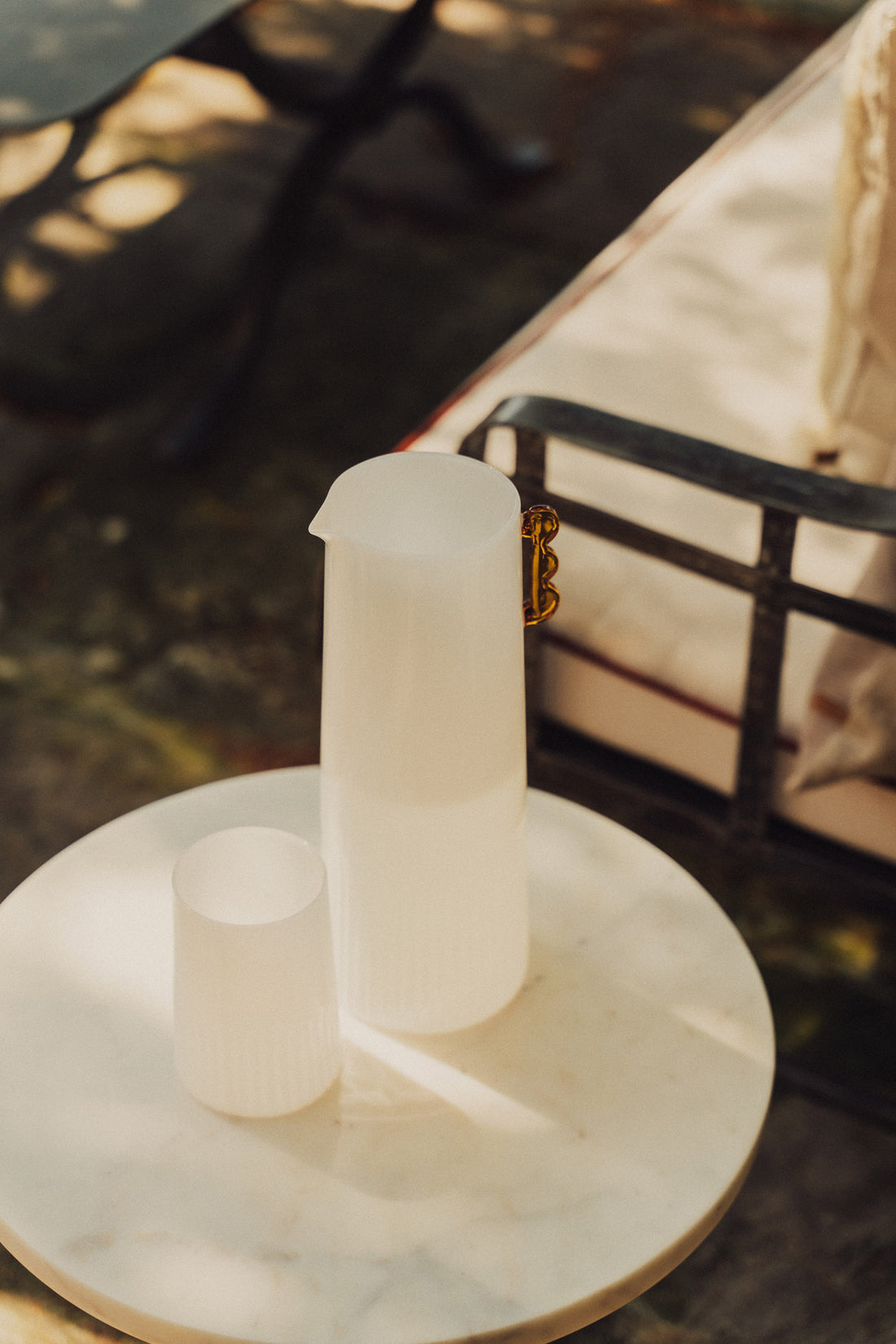 Kairos Water Glass | Opaque White | Set of 2 -  -  - Saardé - Saardé.