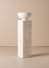 Opus Large Marble Candle Holder | White - - - Saardé - Saardé.