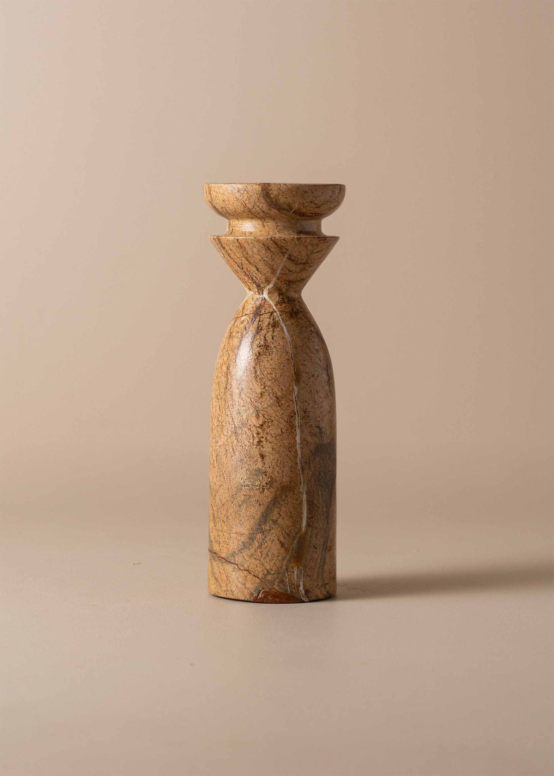 Opus Medium Marble Candle Holder | Earth - - - Saardé - Saardé.