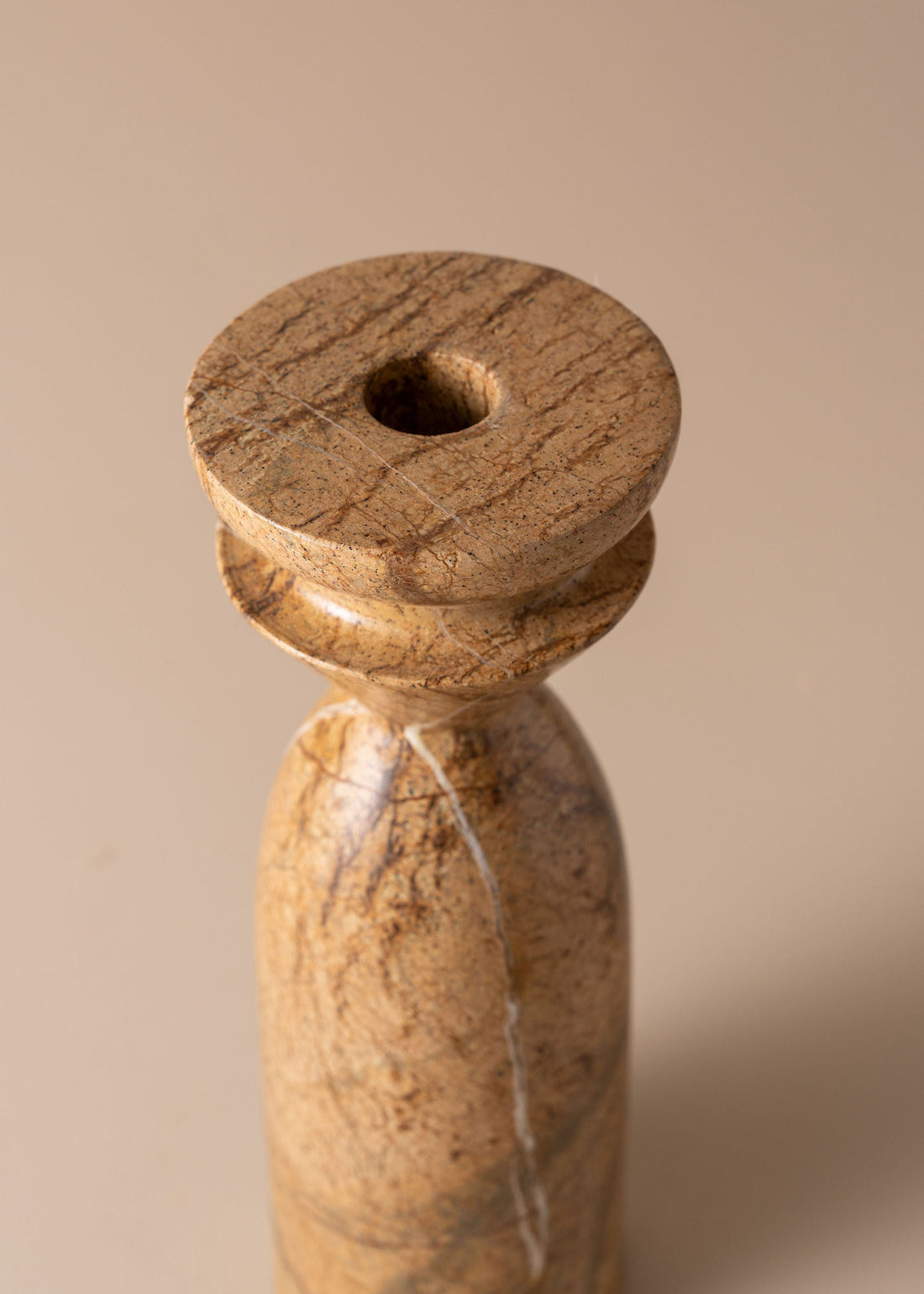 Opus Medium Marble Candle Holder | Earth - - - Saardé - Saardé.