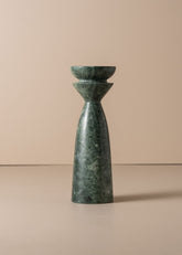 Opus Medium Marble Candle Holder | Green - - - Saardé - Saardé.