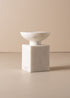 Opus Small Marble Candle Holder | White - - - Saardé - Saardé.