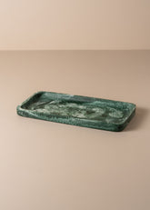 Flow Resin Bathroom Caddy/Tray | Dark Jade - - - Saardé - Saardé.