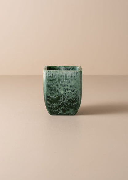Flow Resin Toothbrush Holder | Dark Jade - - - Saardé - Saardé.