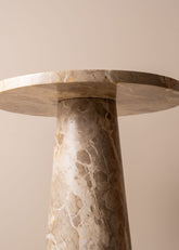 Opus Marble Side Table | Nougat - - - Saardé - Saardé.