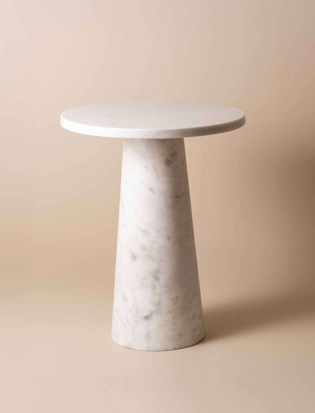 Opus Marble Side Table | White - - - Saardé - Saardé.