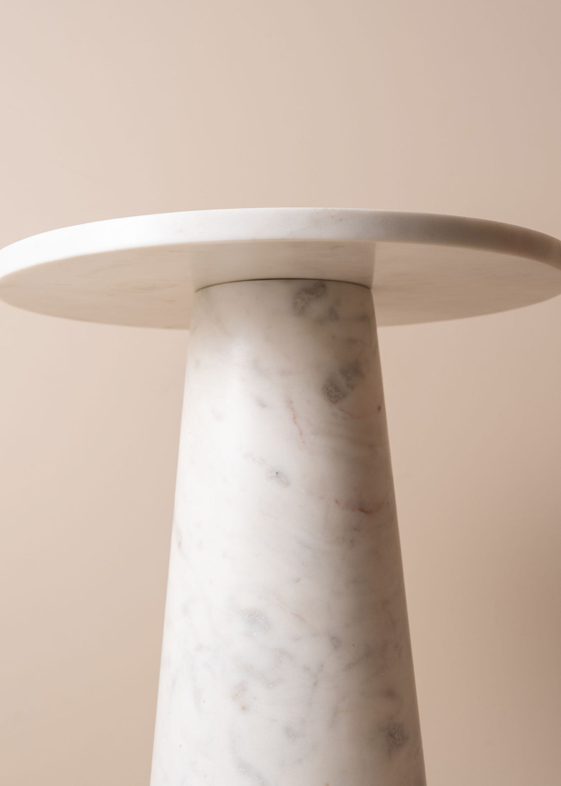 Opus Marble Side Table | White - - - Saardé - Saardé.