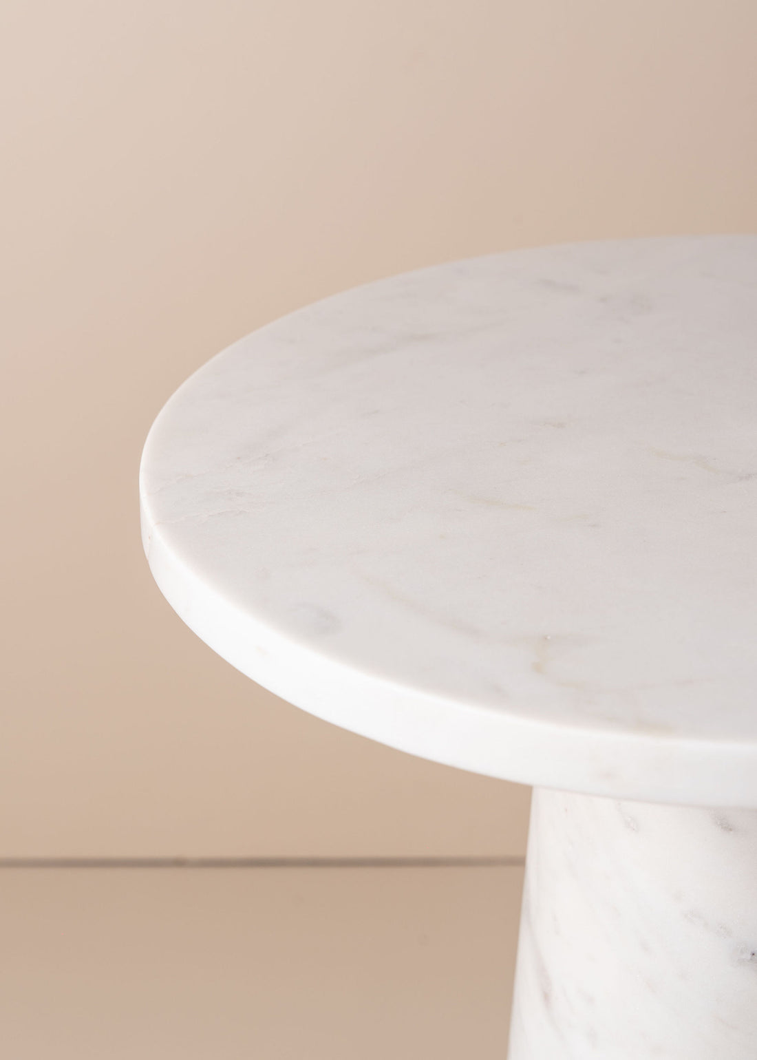 Opus Marble Side Table | White - - - Saardé - Saardé.