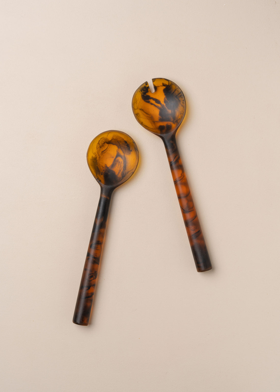 Flow Resin Salad Server | Earth - - - Saardé - Saardé.