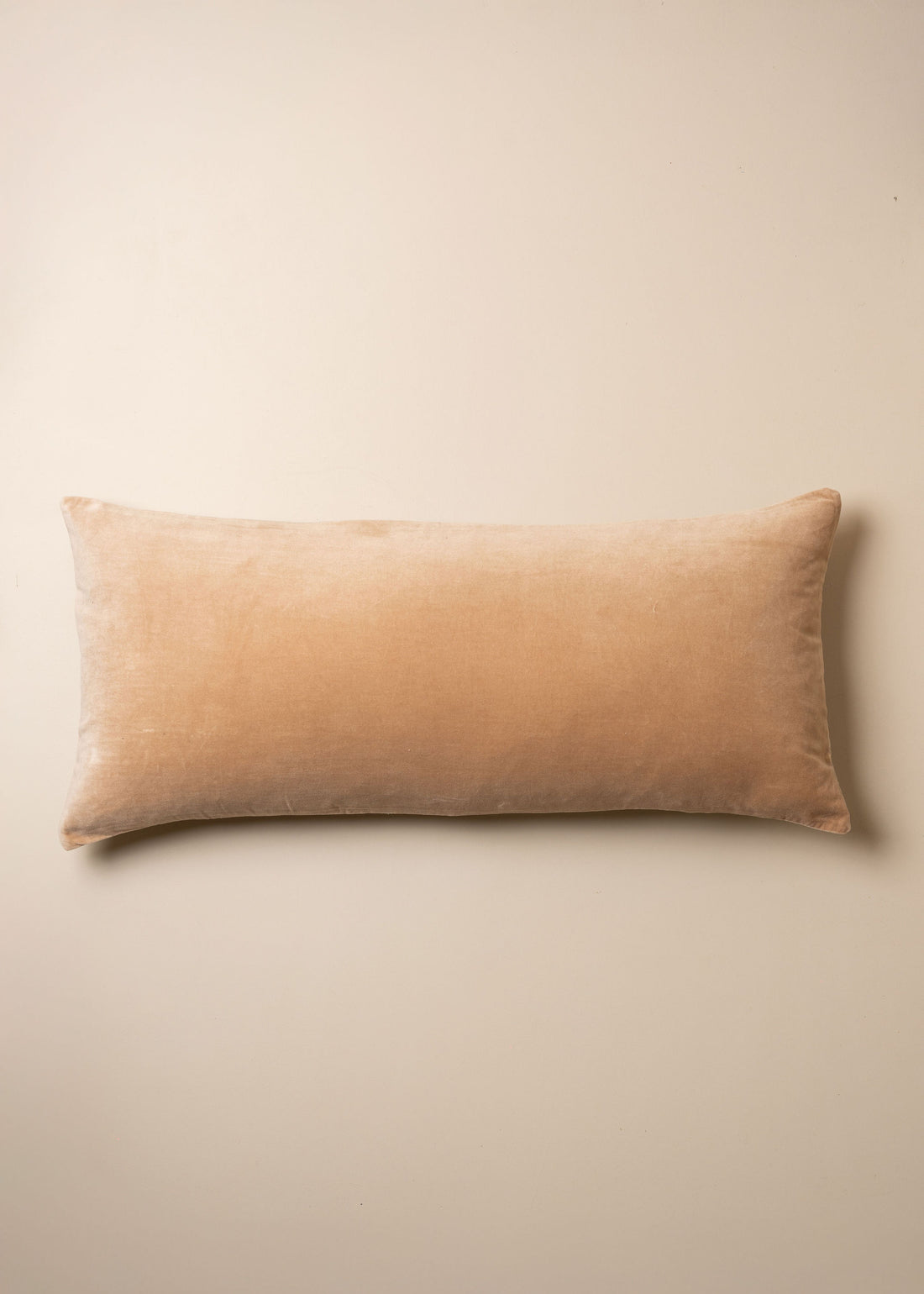 Linen/Velvet Bolster Cushion | Truffle - - - Saardé - Saardé.