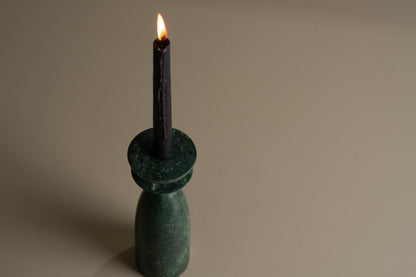 Opus Medium Marble Candle Holder | Green - - - Saardé - Saardé.