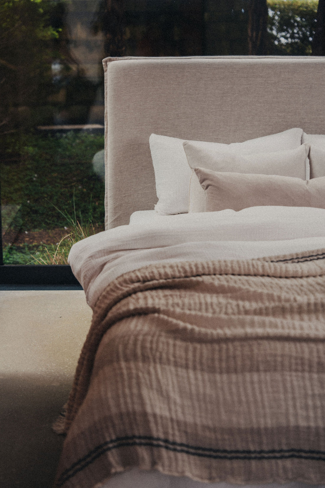 Sanctuary Linen Bed Head with Slipcover | Natural - - - Saardé - Saardé.