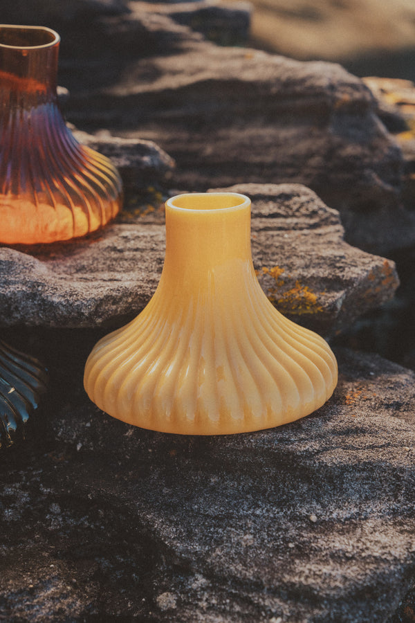 Kairos Ripple Vase | Yellow Topaz - - - Saardé - Saardé.