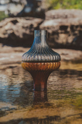 Kairos Ripple Vase | Smoke - - - Saardé - Saardé.