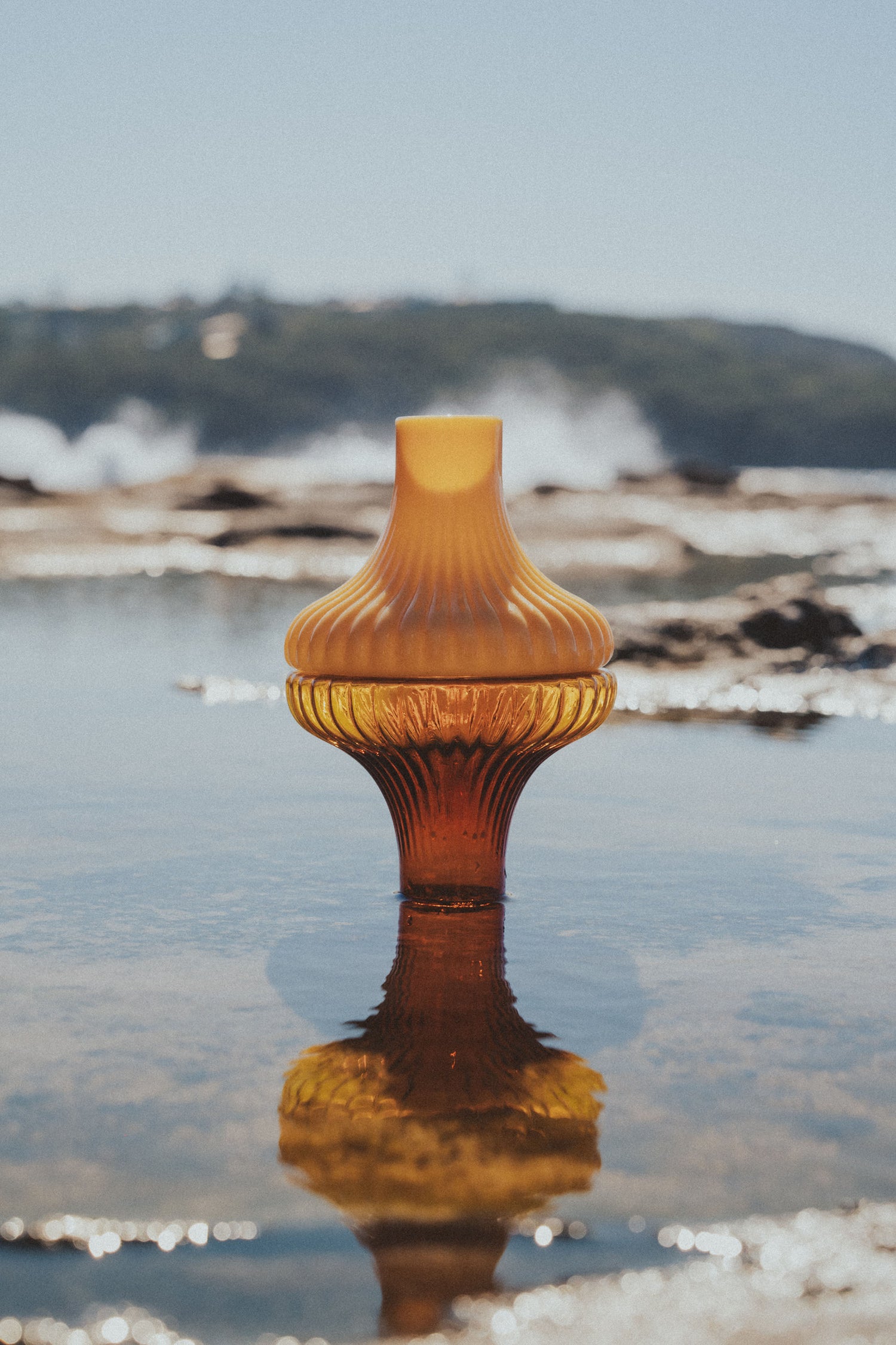 Kairos Ripple Vase | Yellow Topaz - - - Saardé - Saardé.
