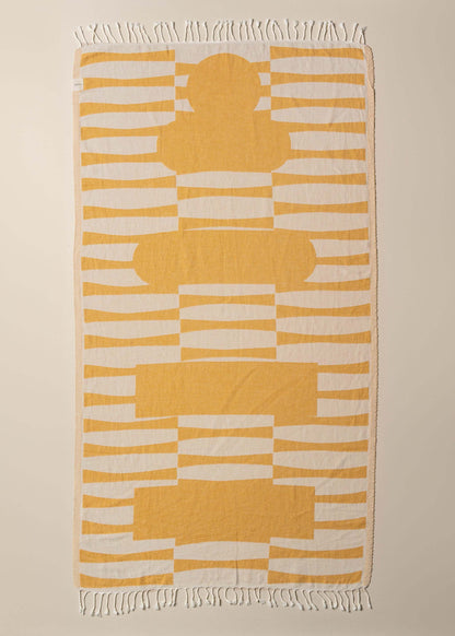 Totem Turkish Beach Towel | Honey -  -  - Saardé - Saardé.