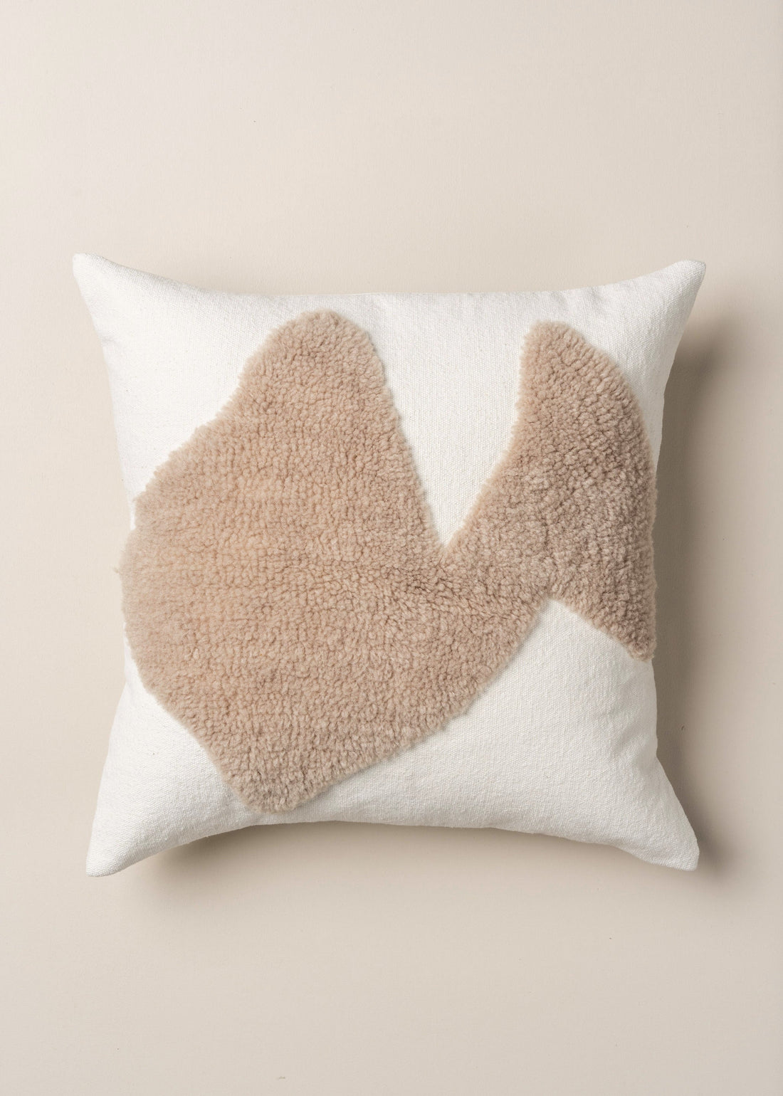 Abstract Square Cushion | Ecru - - - Saardé - Saardé.