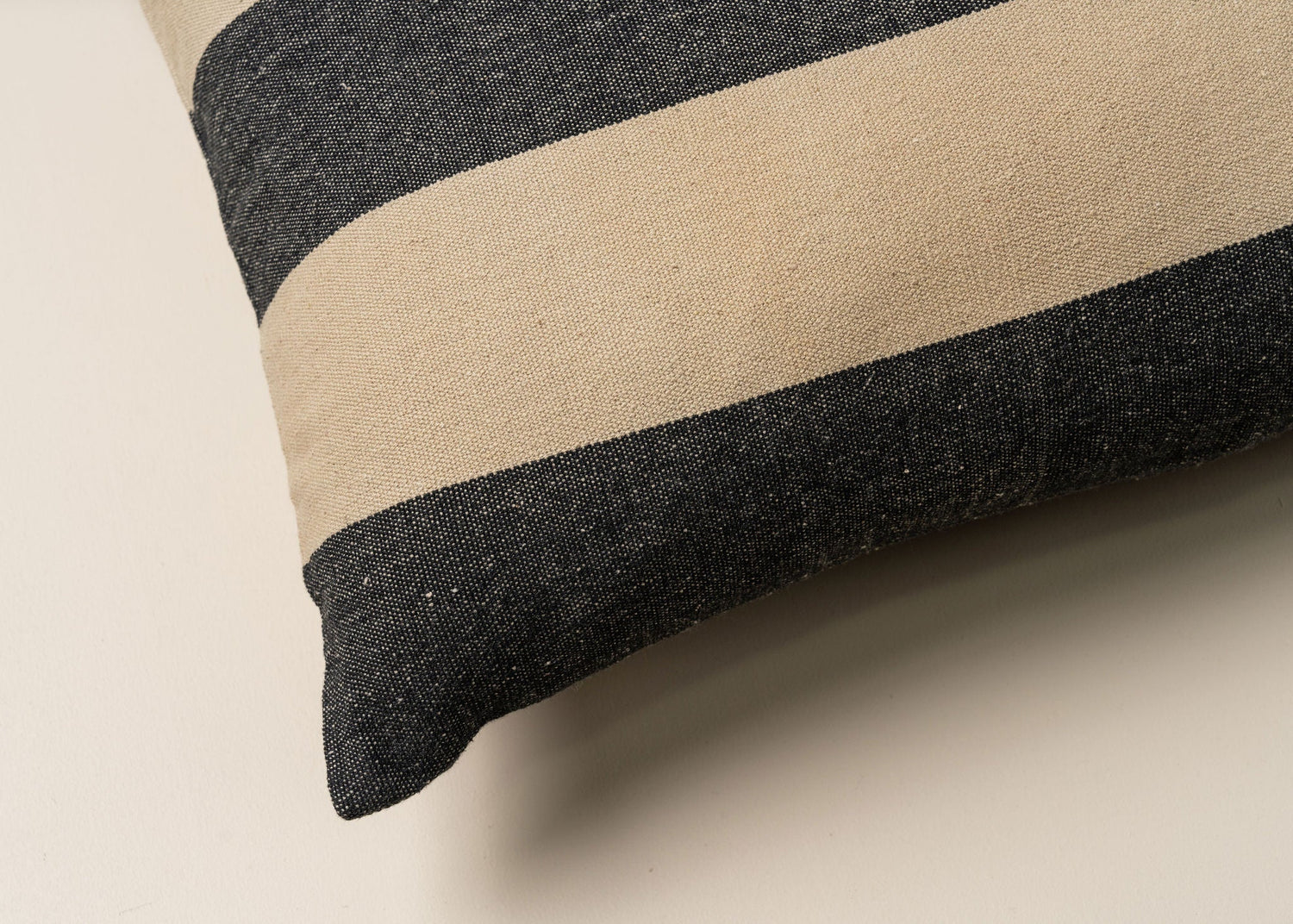 Recycled Cotton Striped Cushion | Bolster -  -  - Saardé - Saardé.