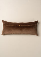 Velvet Bolster Cushion | No Fringe | Chocolate -  -  - Saardé - Saardé.