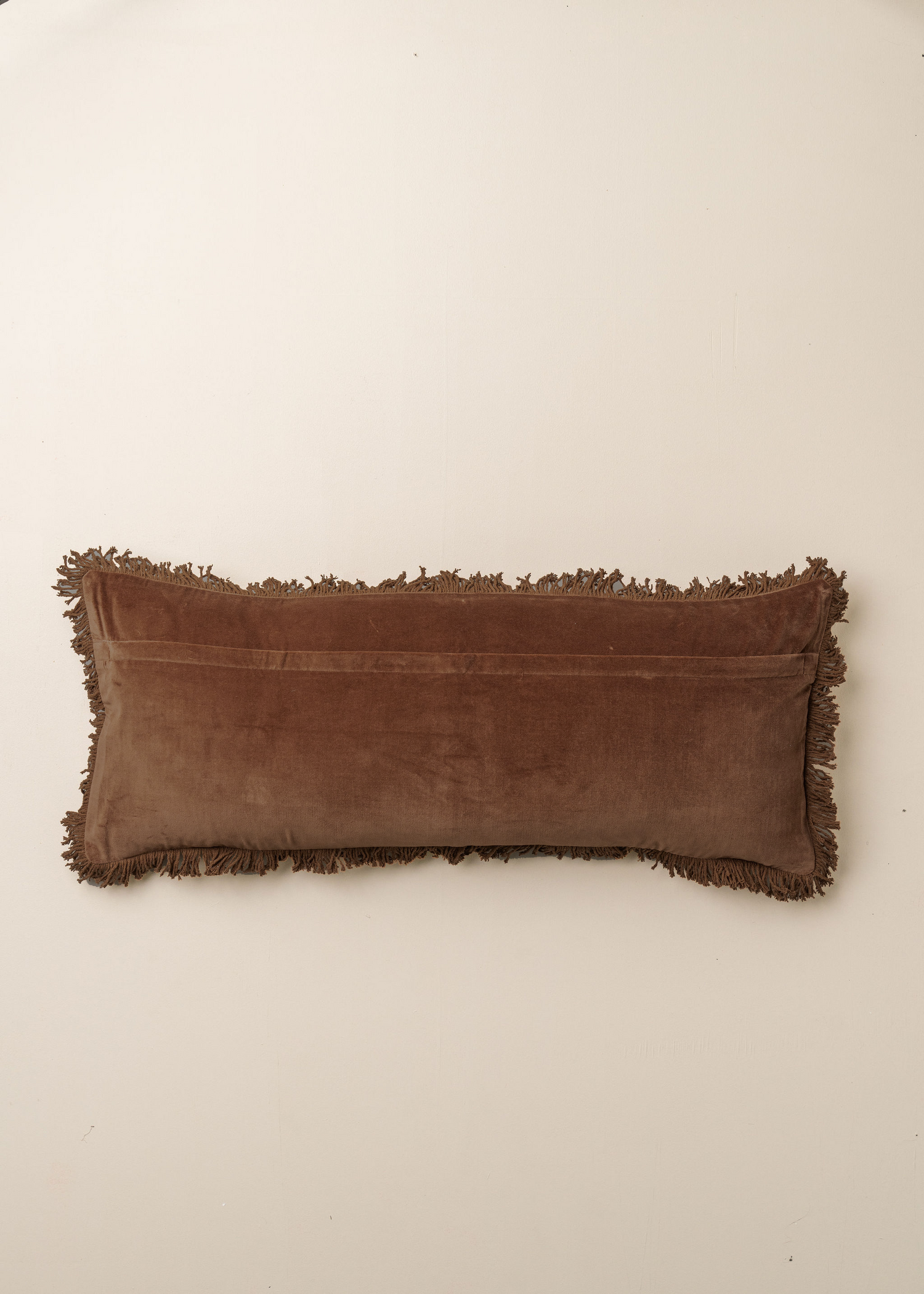 Velvet Bolster Cushion | Chocolate -  -  - Saardé - Saardé.