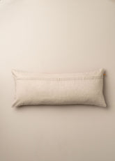 Linen/Velvet Bolster Cushion | Nutmeg - - - Saardé - Saardé.