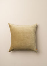Linen/Velvet Cushion | Olive - - - Saardé - Saardé.