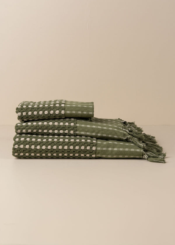 Chickpea Bathroom Set | Olive/Stone - - - Saardé - Saardé.