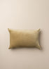 Linen/Velvet Cushion | Olive - - - Saardé - Saardé.