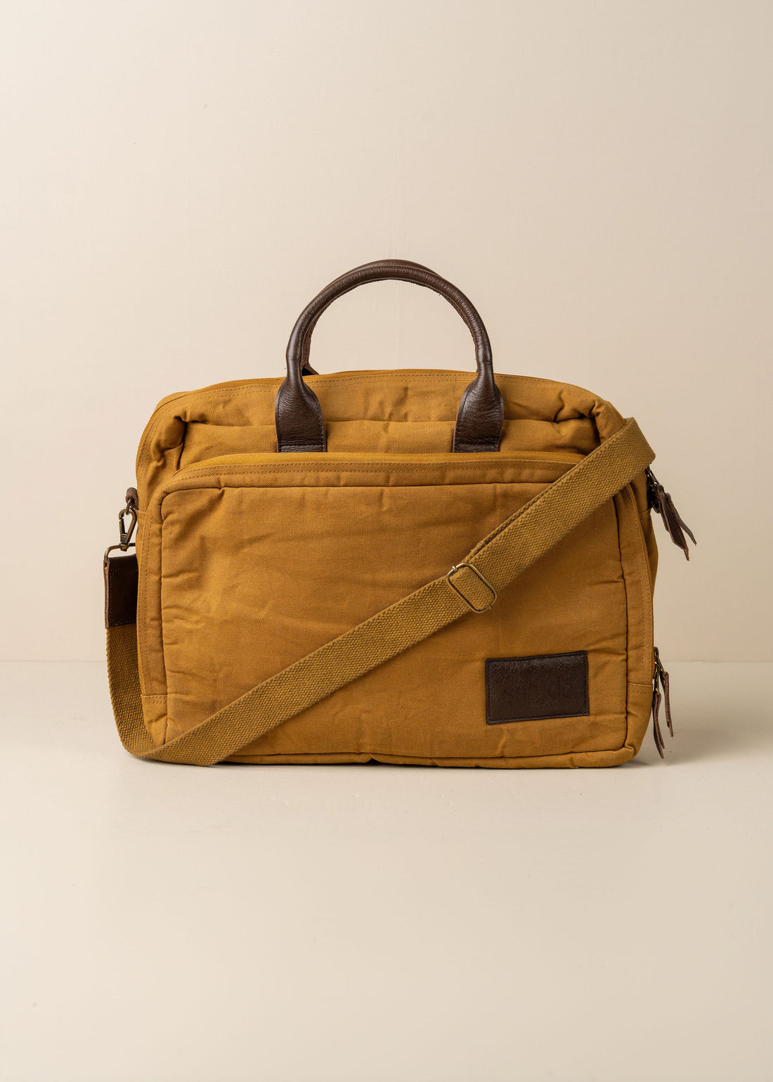 Journey Canvas Laptop Bag | Mustard -  -  - Saardé - Saardé.