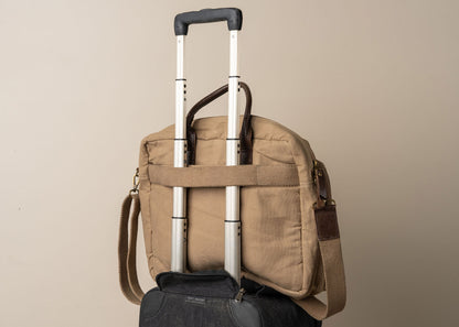 Journey Canvas Laptop Bag | Olive - - - Saardé - Saardé.