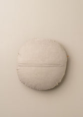 Linen/Velvet Round Cushion | Olive - - - Saardé - Saardé.